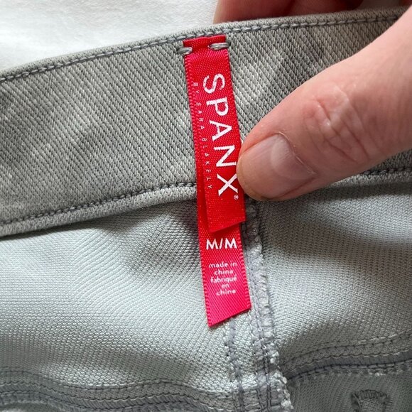 SPANX Stone Wash Camo Jean-ish Ankle Jegging Green Size Medium‎ - Picture 8 of 14